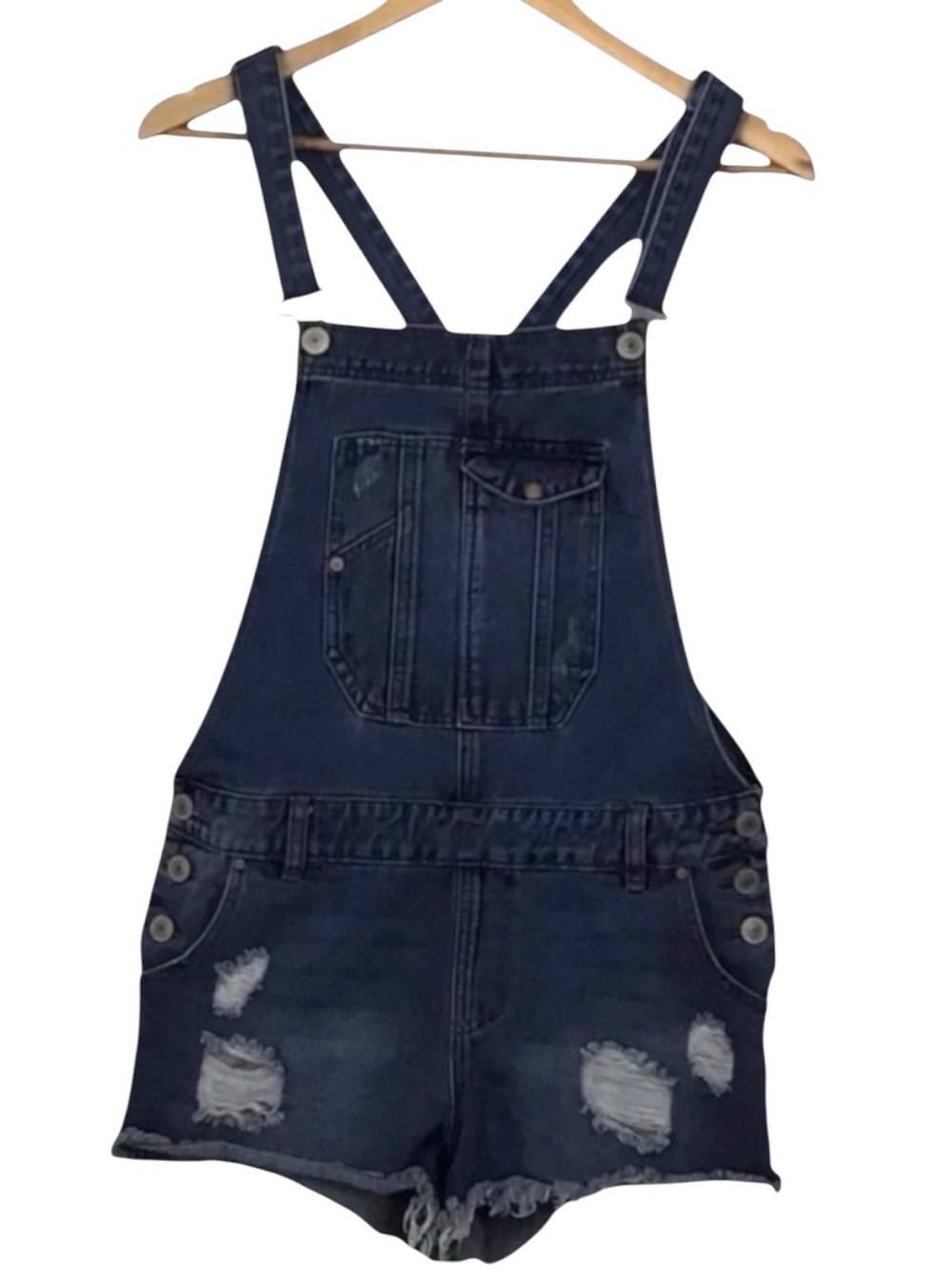 BOOTLEGGER McCoy ripped denim shortall jeans shorts The real romper funky